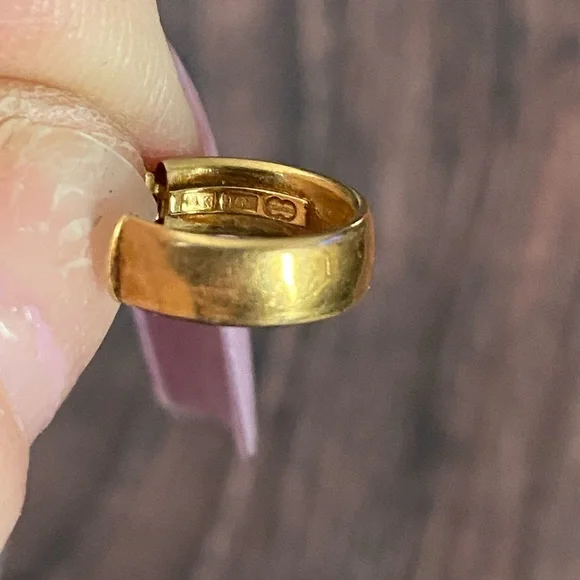 Gold Hoop Earrings - Picture 3 of 5